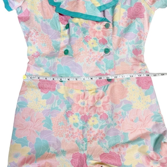 Vintage Floral Jumpsuit Size Medium - Picture 5 of 9